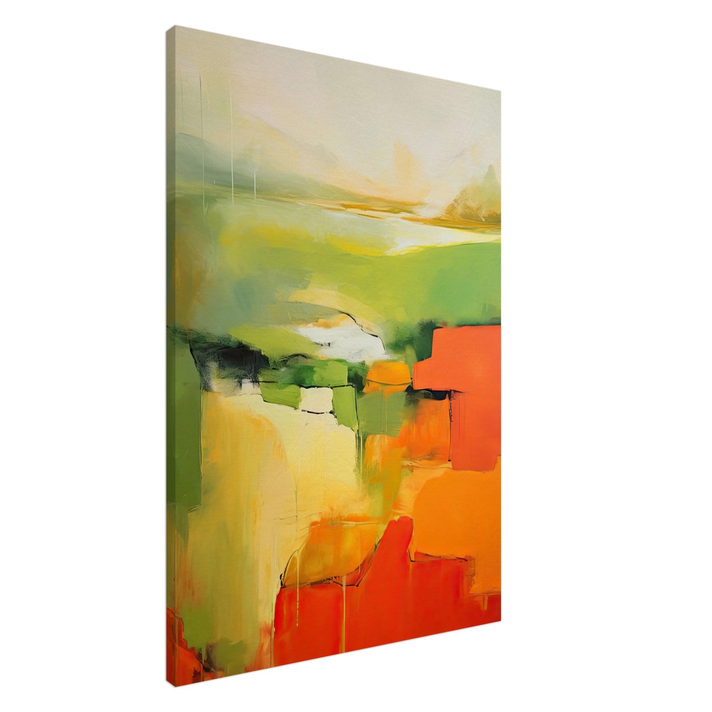 Red Earth, Emerald Dawn III - Canvas