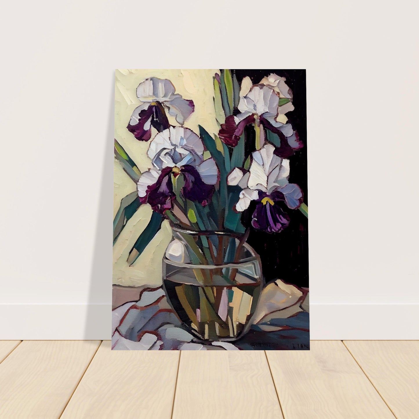 Impasto Irises I - Unframed Print