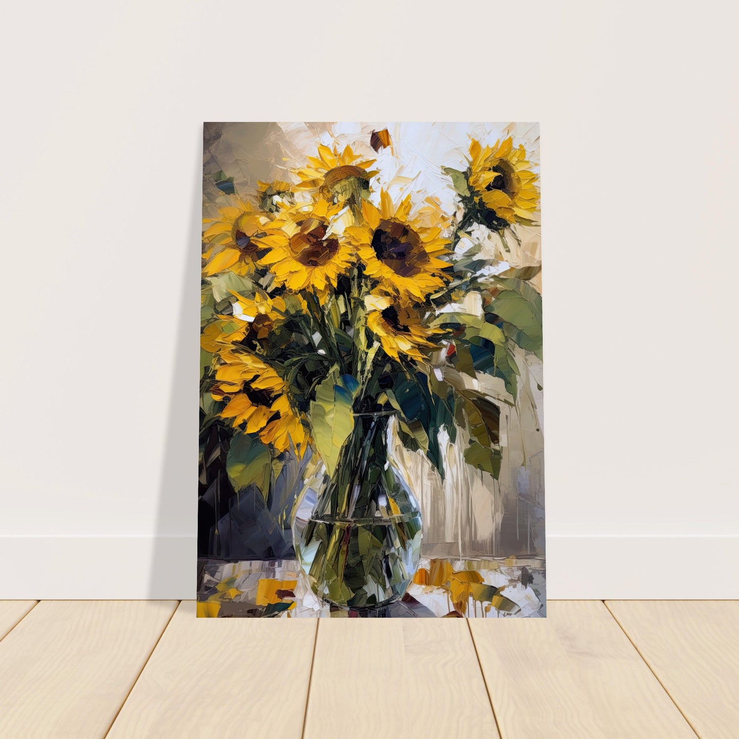 Expressive Sunflowers I - Unframed Print
