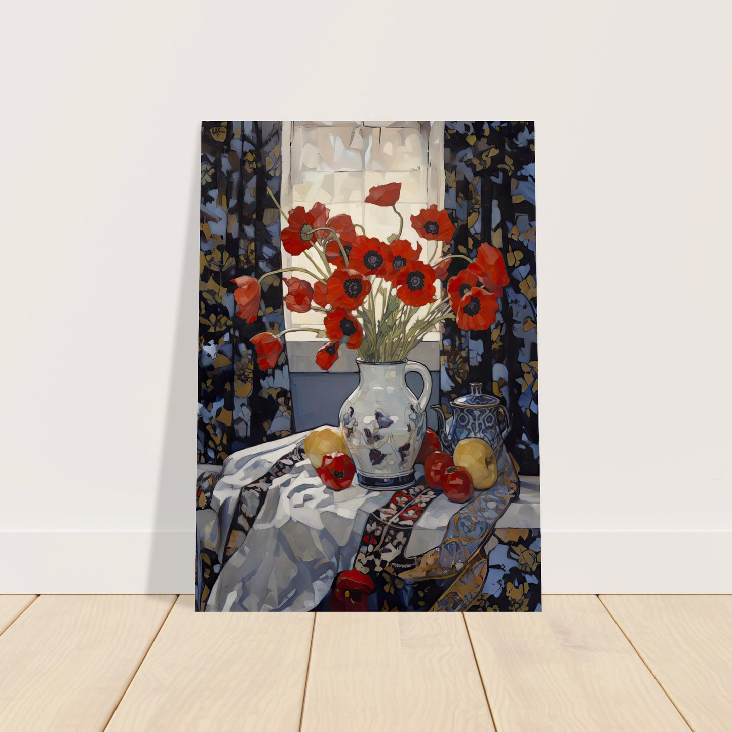 Patterns & Poppies I - Unframed Print