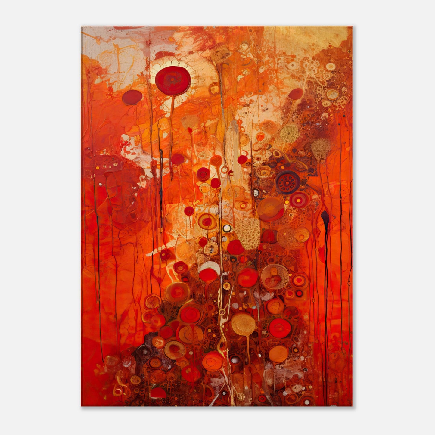 Scarlet Floral II - Canvas