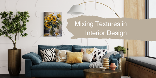 Mixing Textures in Interior Design with Painterly Prints