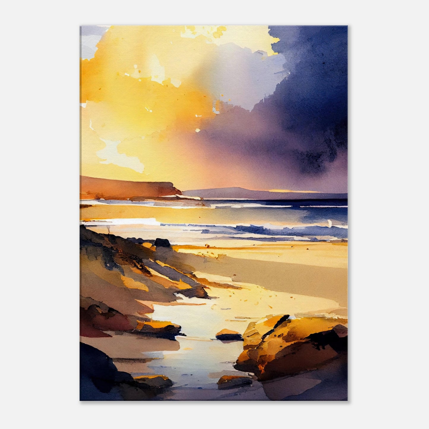 Traigh Mhor Sunset IV - Canvas Art
