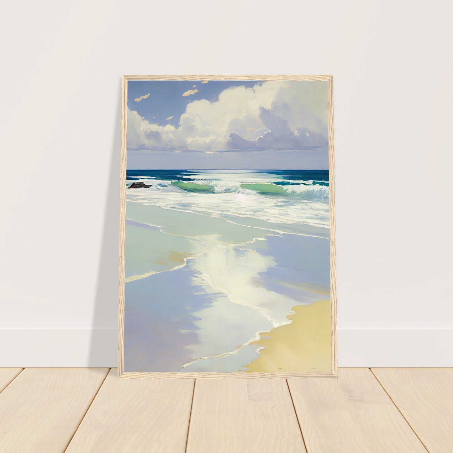 Midday Summer Salt - Wooden Framed Print