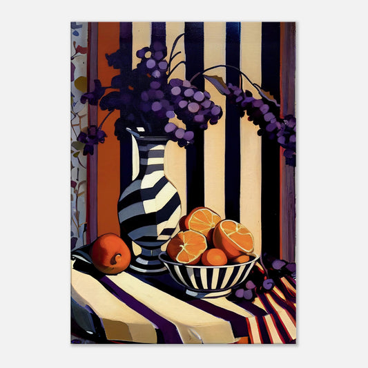 Bold Citrus Stripes - Canvas