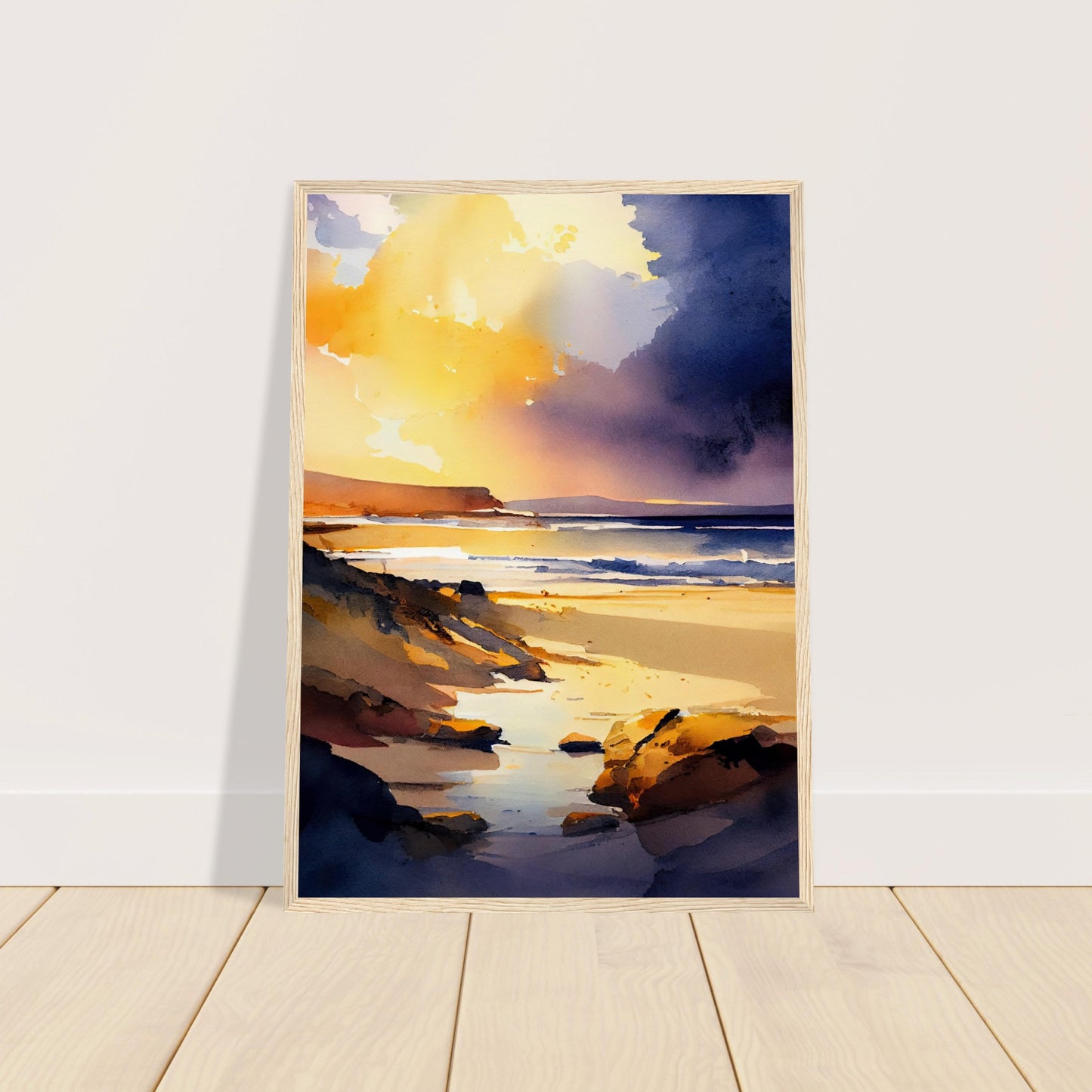 Traigh Mhor Sunset IV - Wooden Framed Print