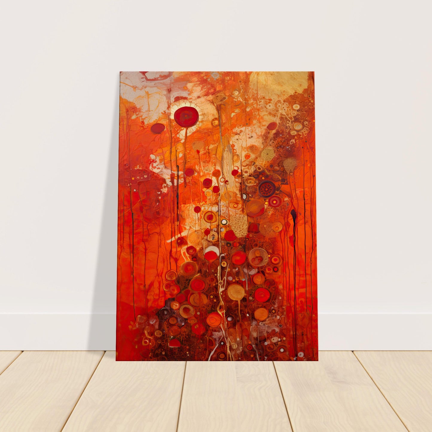 Scarlet Floral II - Canvas