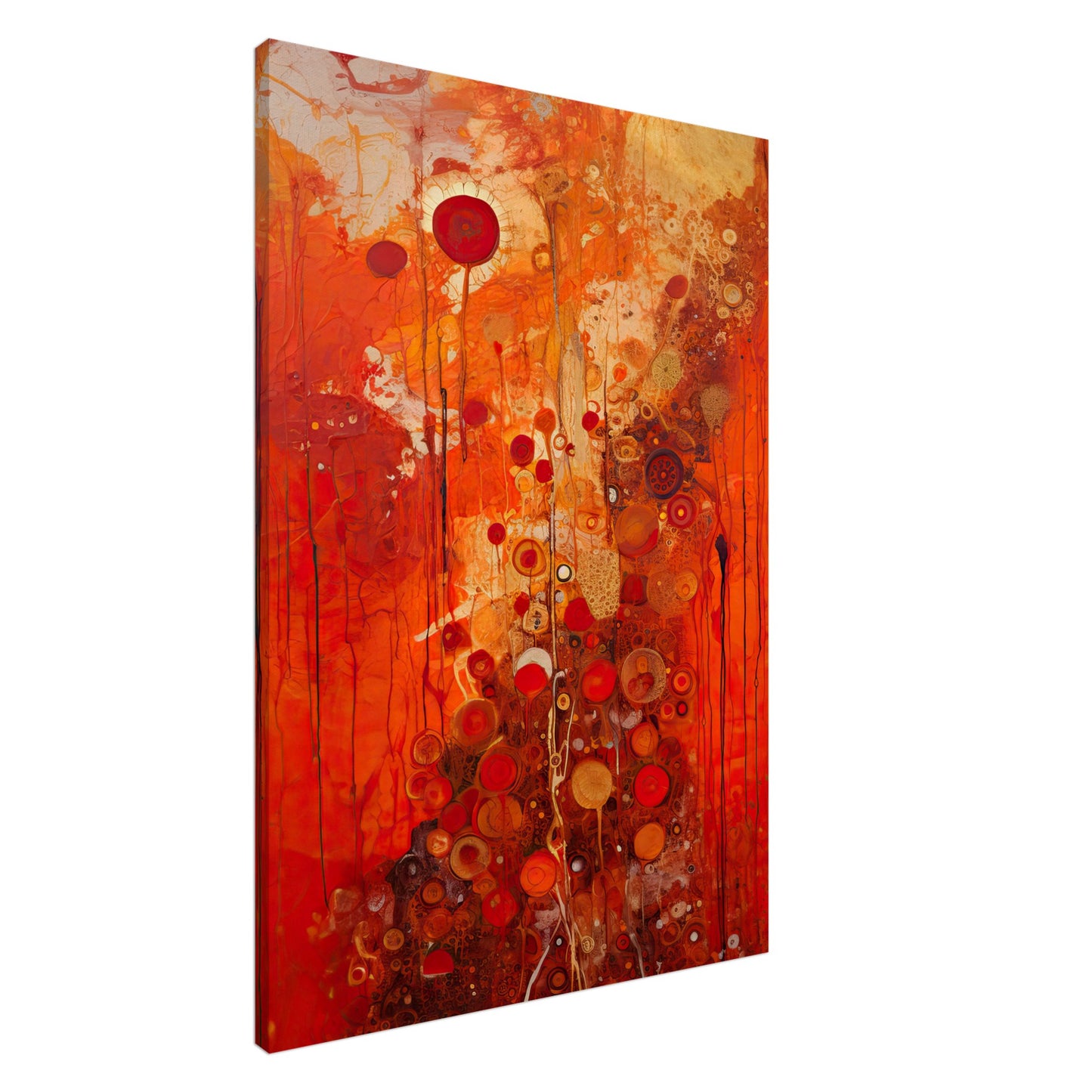 Scarlet Floral II - Canvas