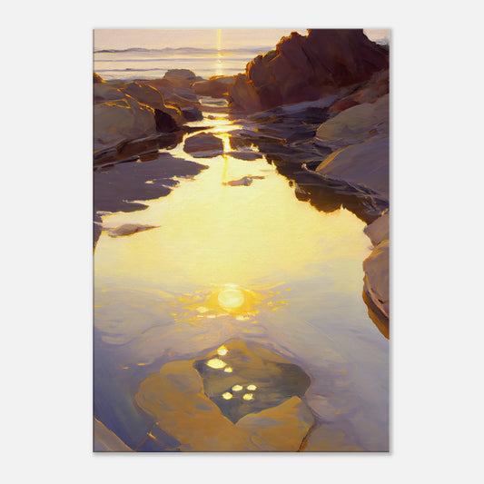 Shimmering Rockpool III - Canvas