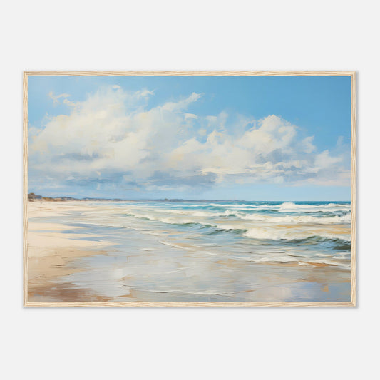 Silvered Tide III - Wooden Framed Print