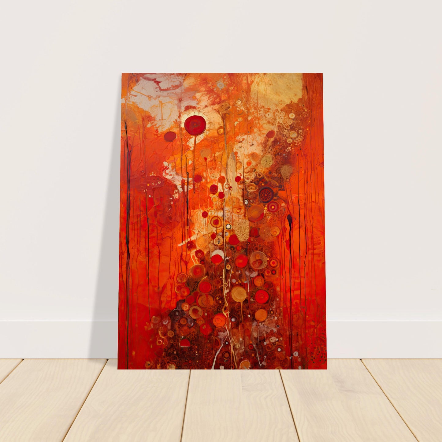 Scarlet Floral II - Unframed Print