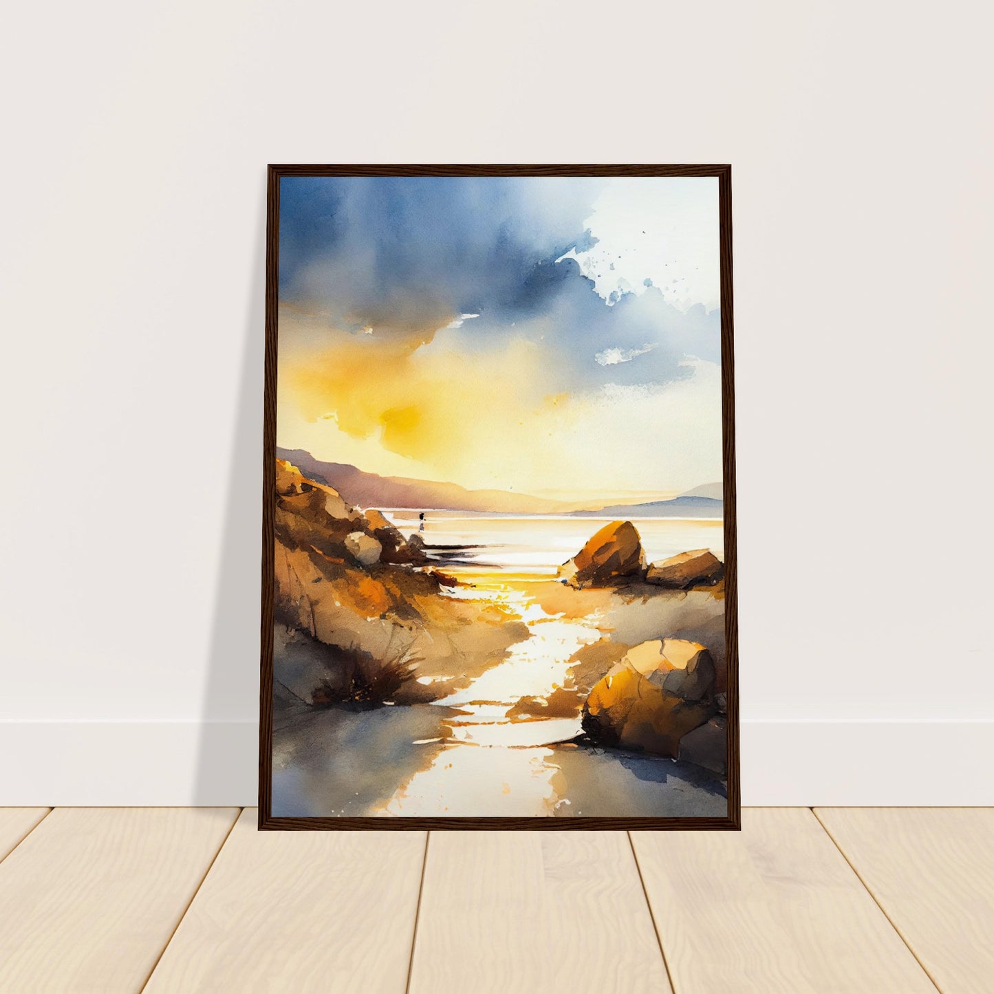Traigh Mhor Sunset II - Wooden Framed Print