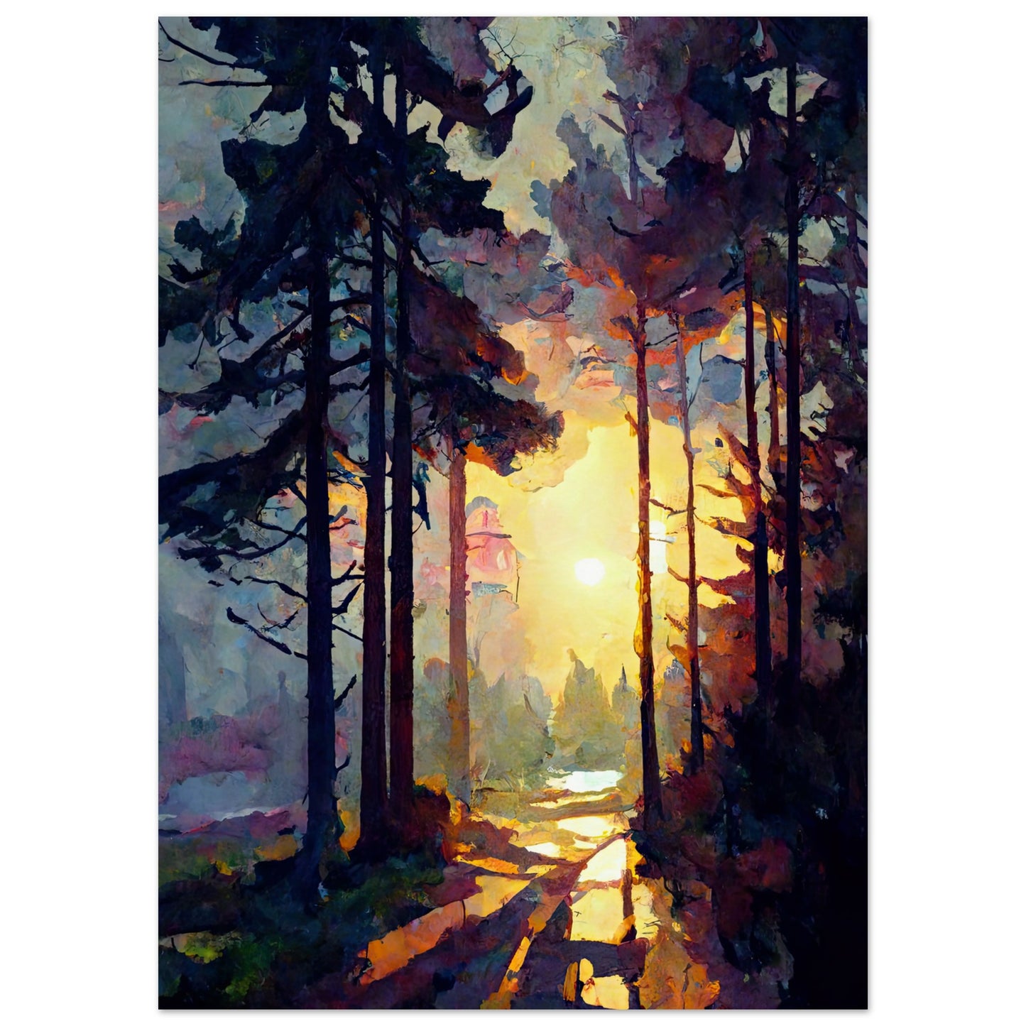 Pink Winter Morning II - Unframed Print