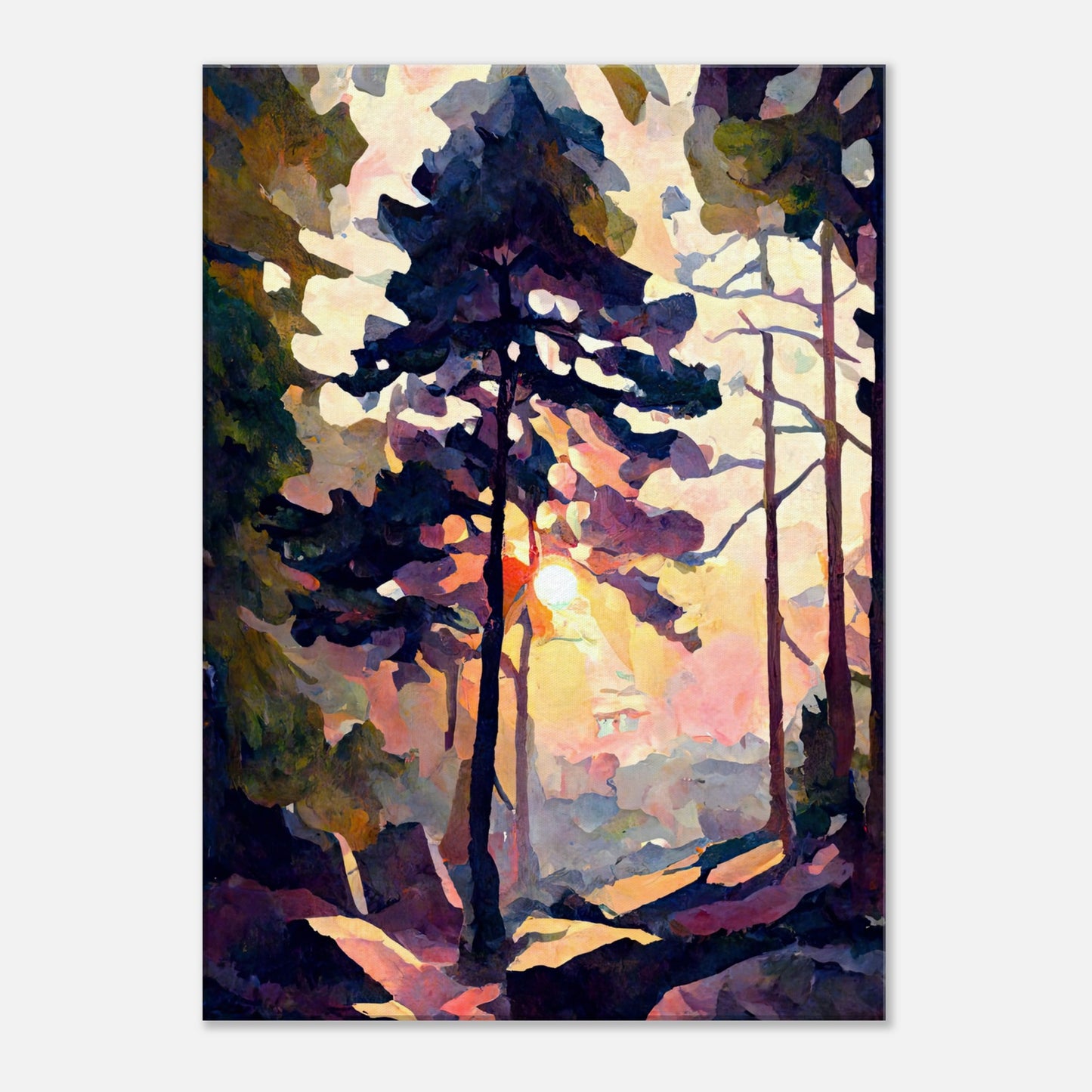Pink Winter Morning I - Canvas
