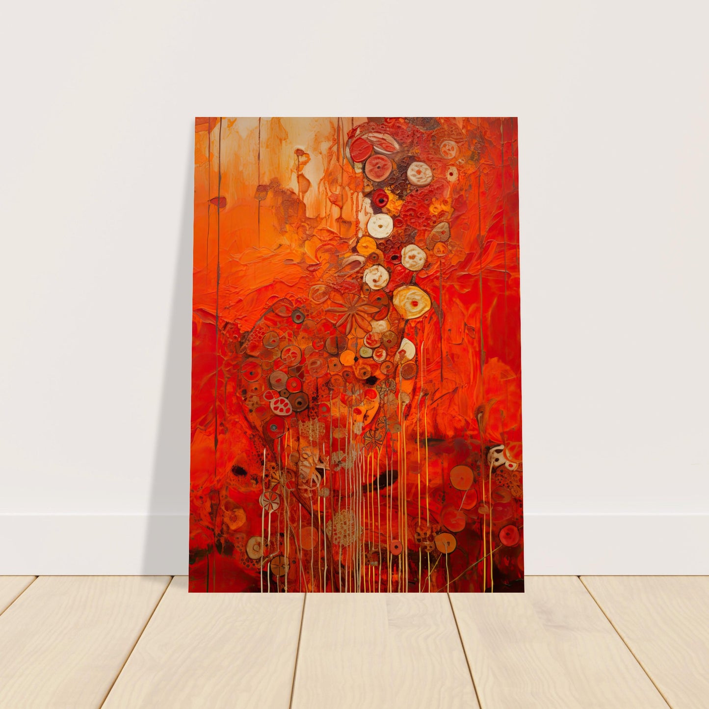 Scarlet Floral III - Unframed Print