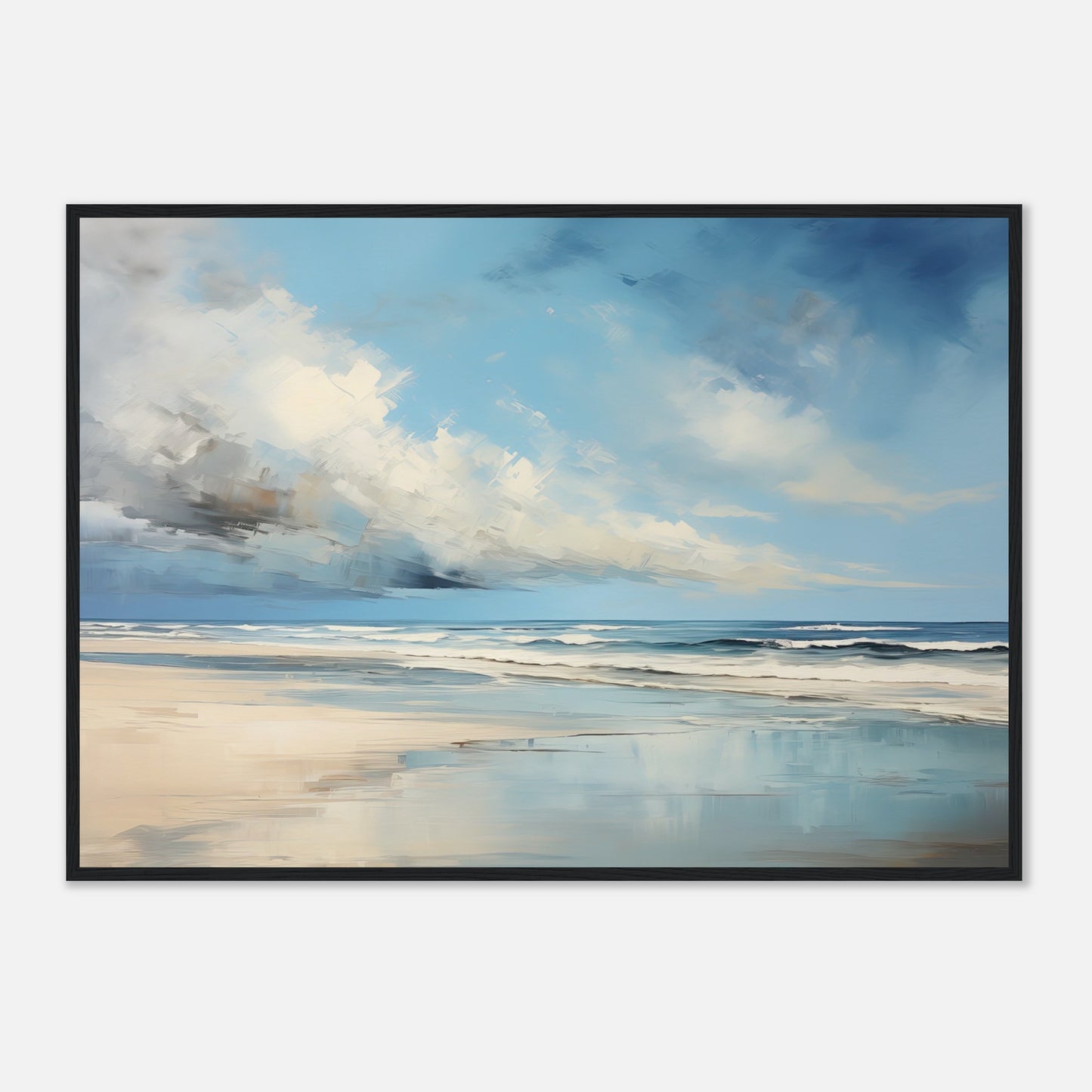 Silvered Tide II - Wooden Framed Print