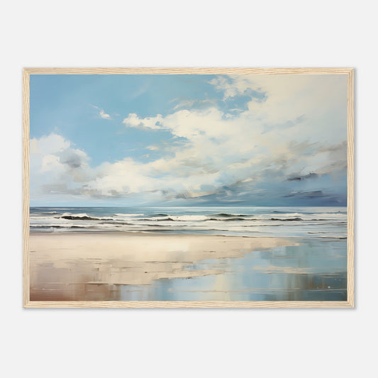 Silvered Tide I - Wooden Framed Print