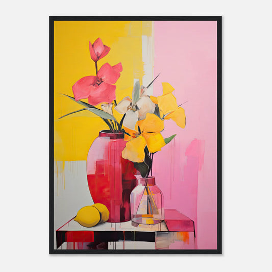 Radiant Blooms I - Wooden Framed Print