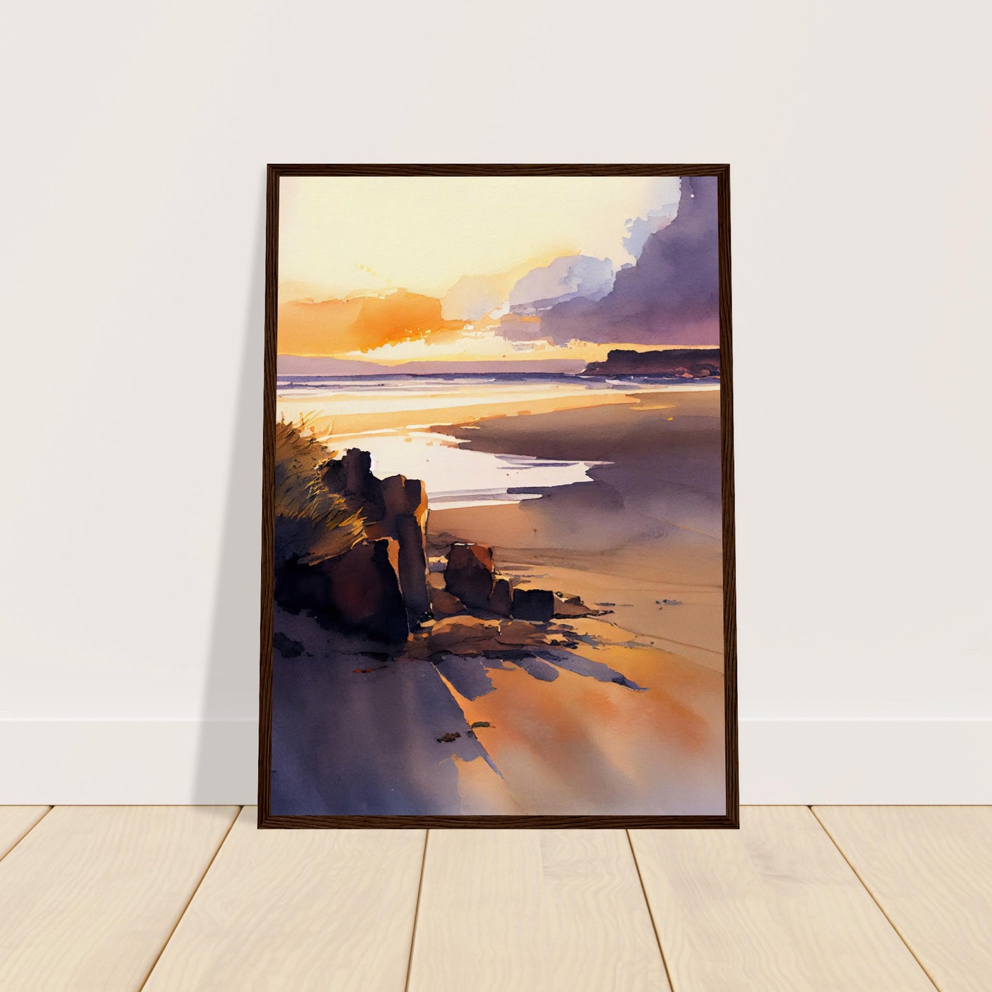 Traigh Mhor Sunset I - Wooden Framed Print