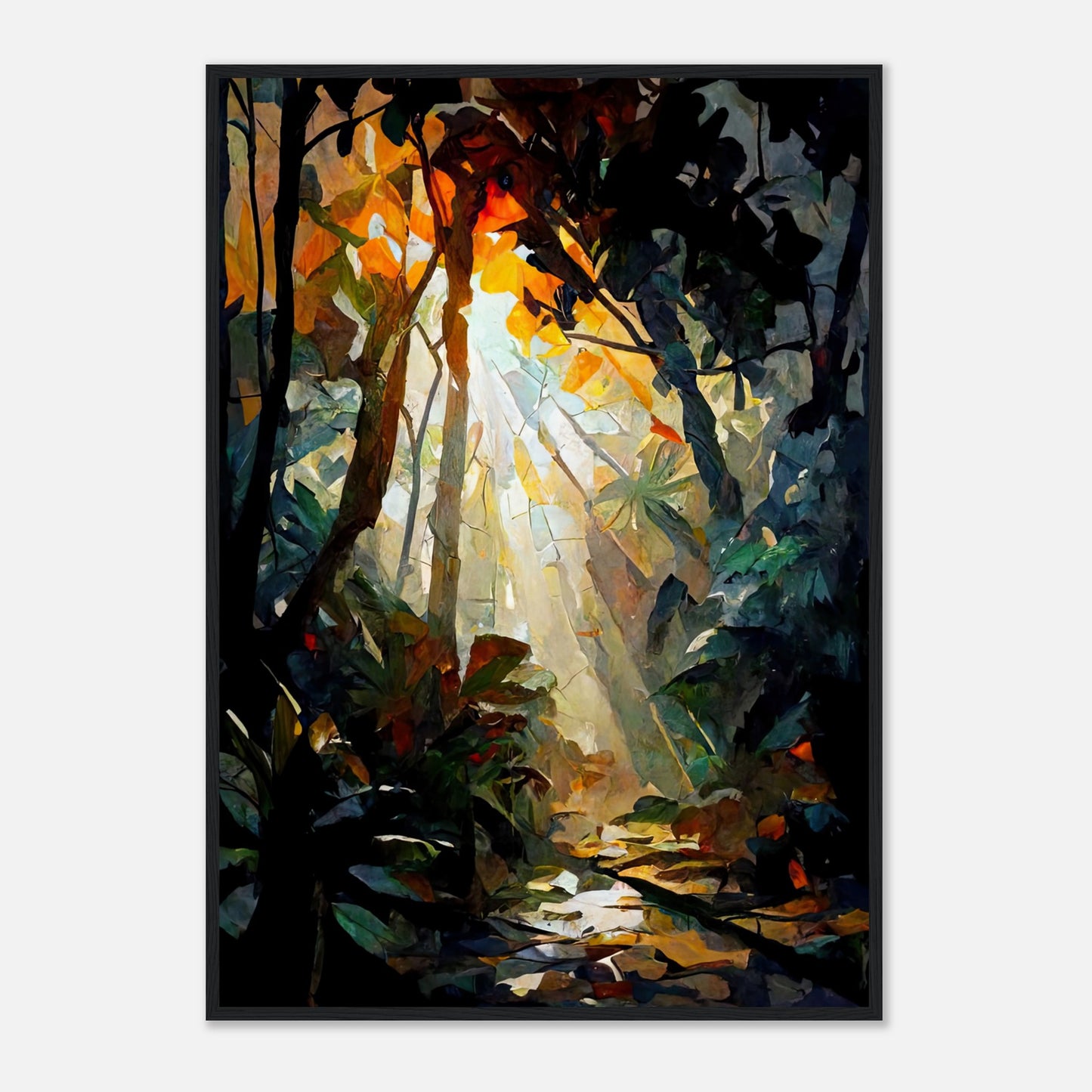 Rainforest Colour IV - Wooden Framed Poster