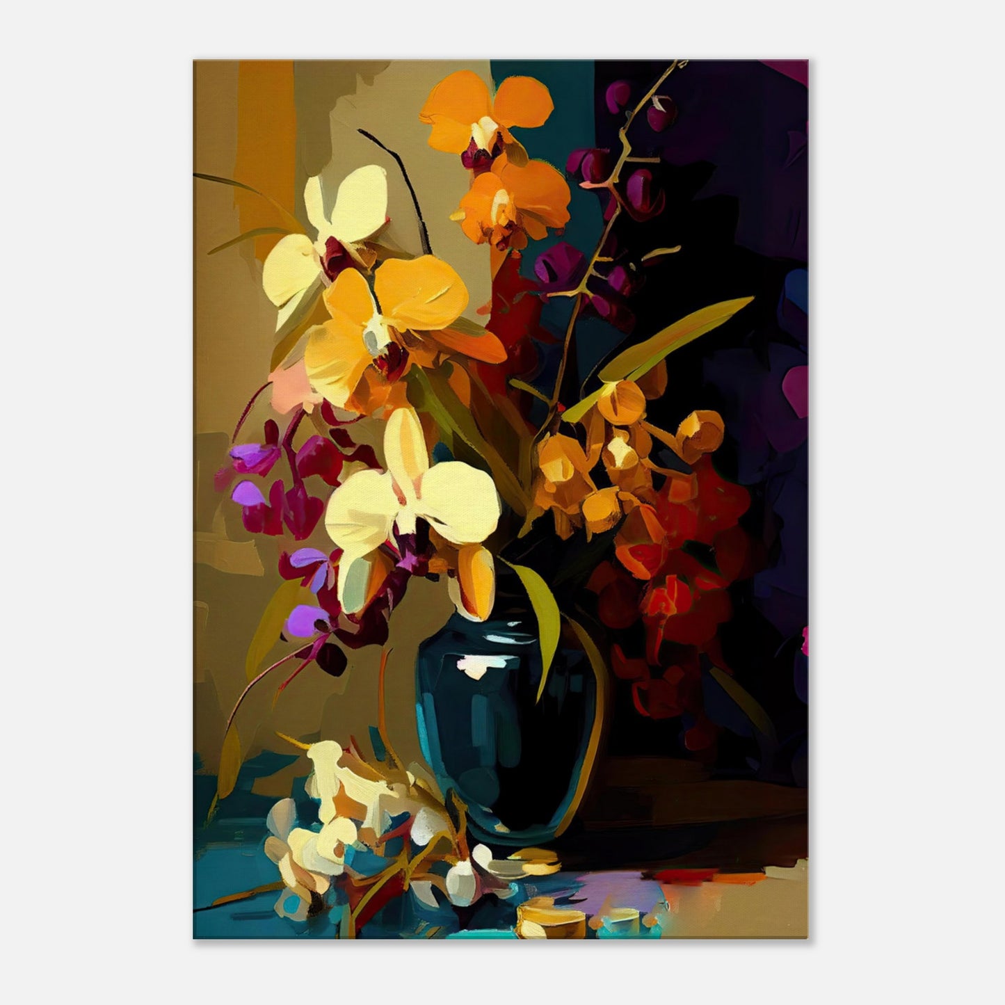 Abundant Orchids I - Canvas Wall Art Prints