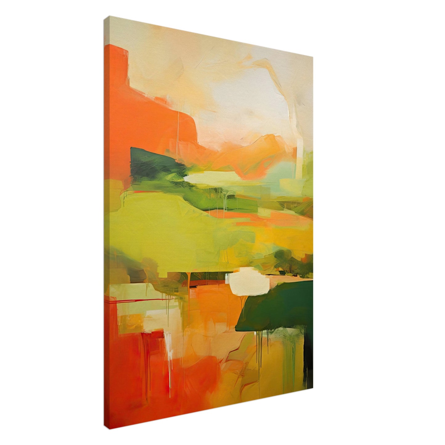Red Earth, Emerald Dawn I - Canvas