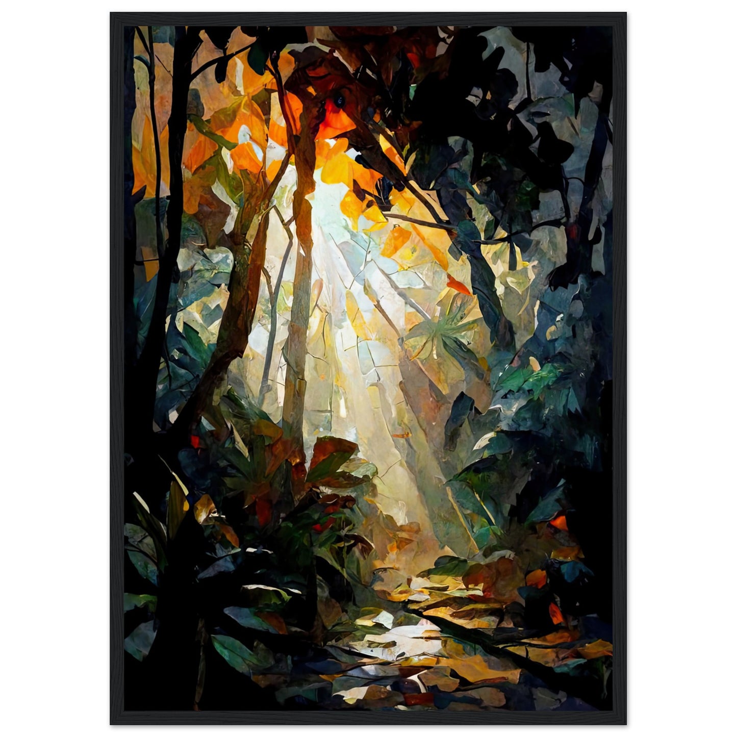 Rainforest Colour IV - Wooden Framed Poster