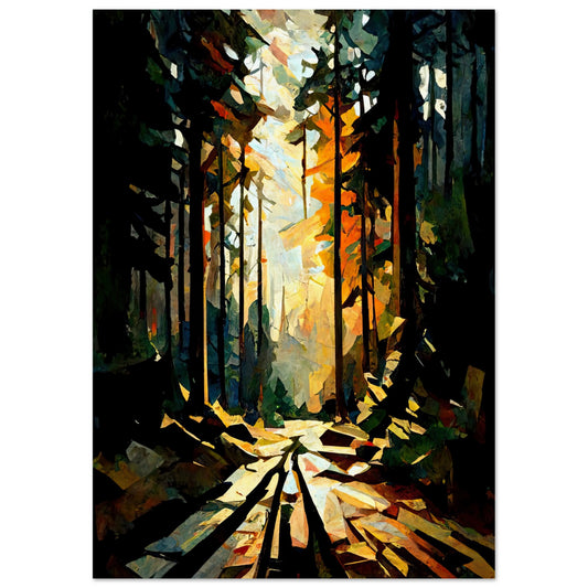 Pine Forest Sunrise II - Unframed Print