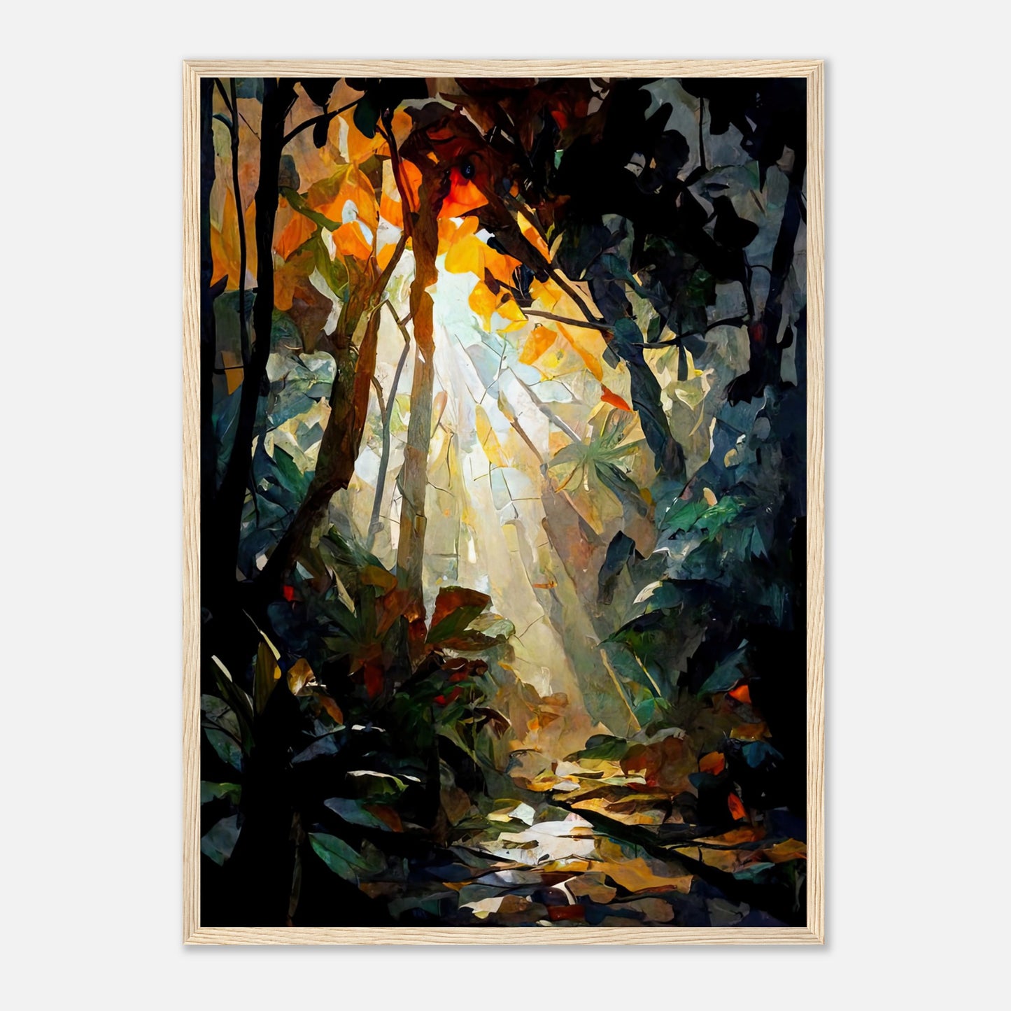 Rainforest Colour IV - Wooden Framed Poster