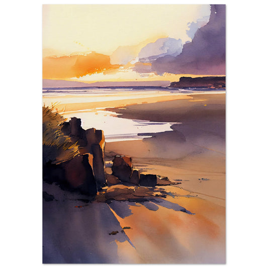 Traigh Mhor Sunset I - Unframed Print