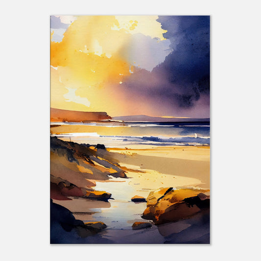 Traigh Mhor Sunset IV - Canvas Art