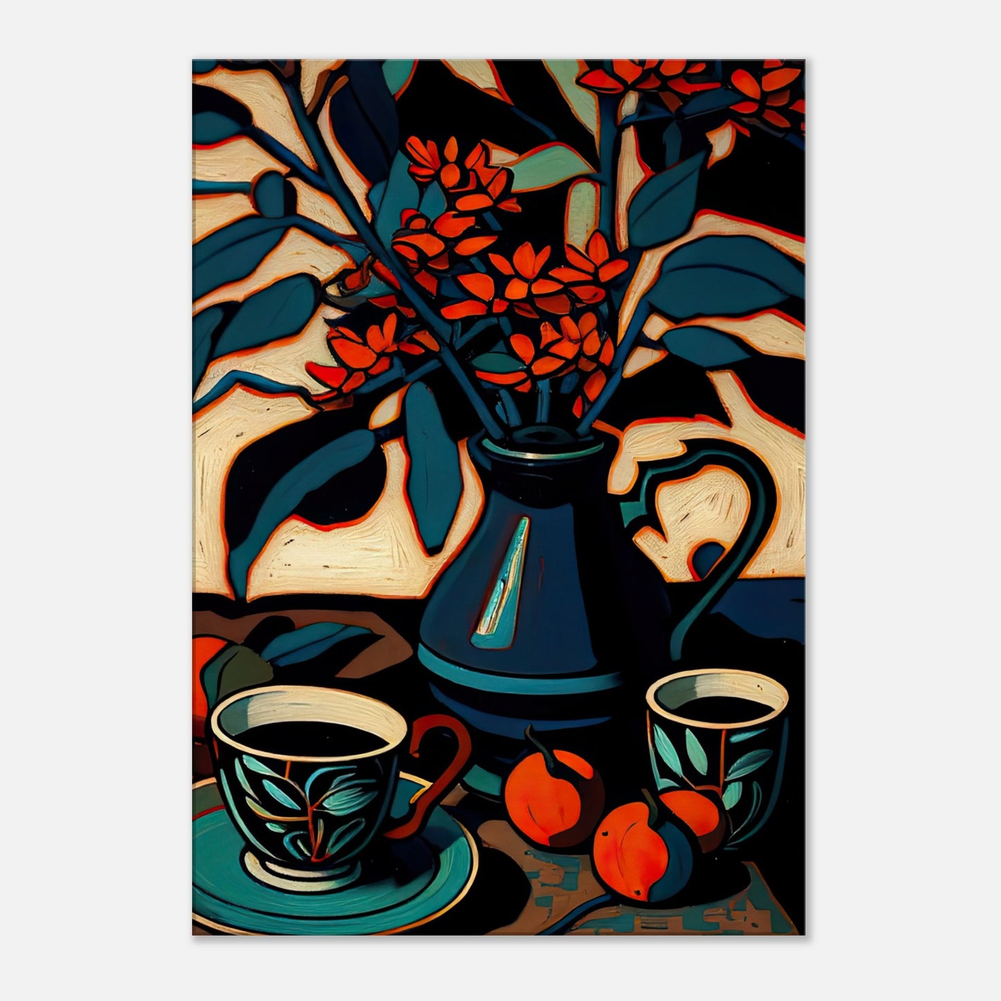 Coffee & Blooms - Canvas