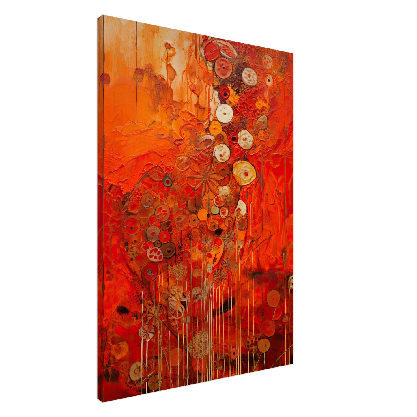 Scarlet Floral III - Canvas