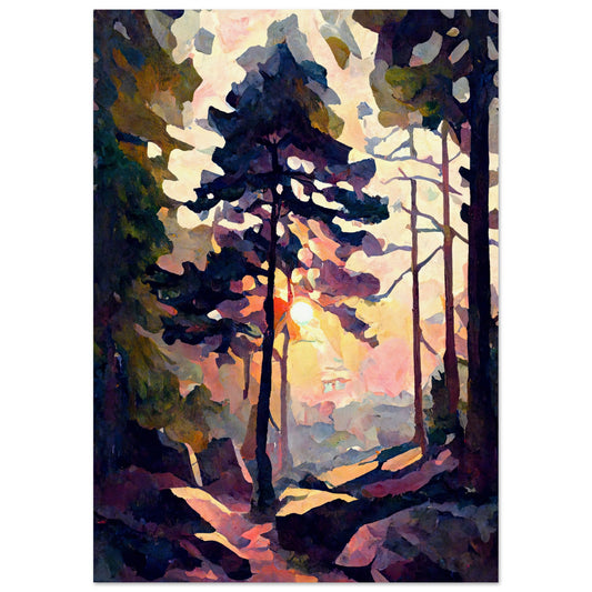 Pink Winter Morning I - Unframed Print