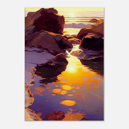 Shimmering Rockpool I - Canvas