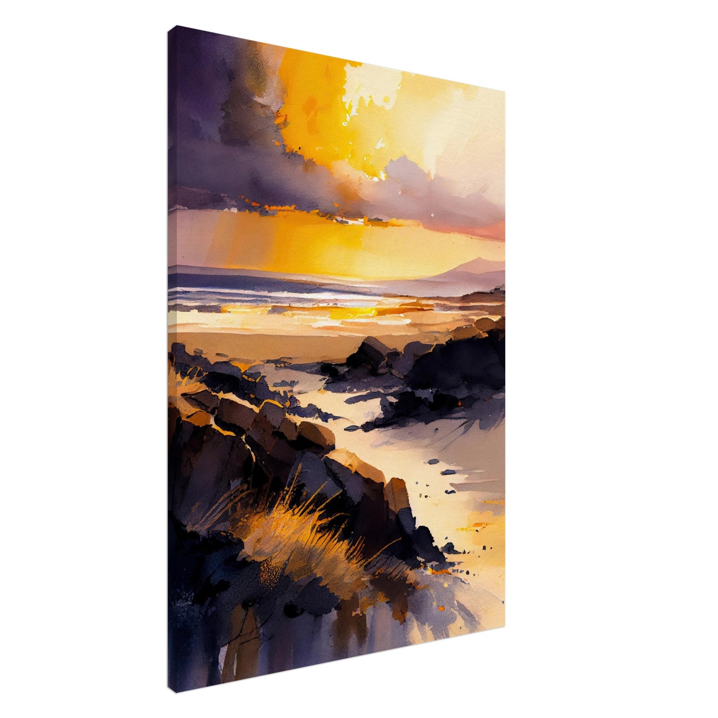 Traigh Mhor Sunset III - Canvas Art
