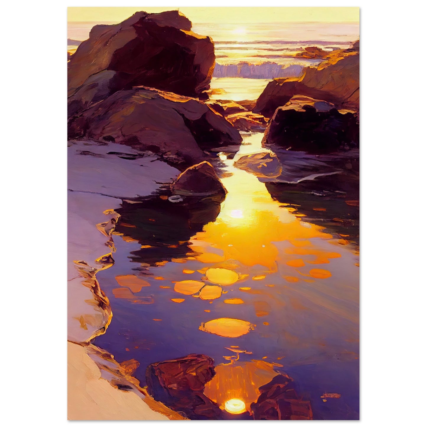 Shimmering Rockpool I - Unframed Print