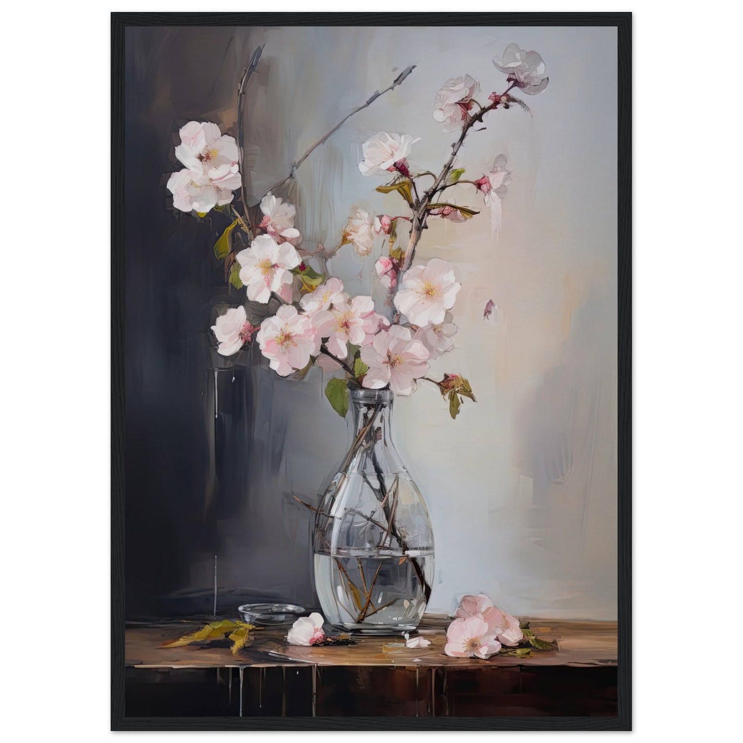 Blossom Elegance I - Wooden Framed Print