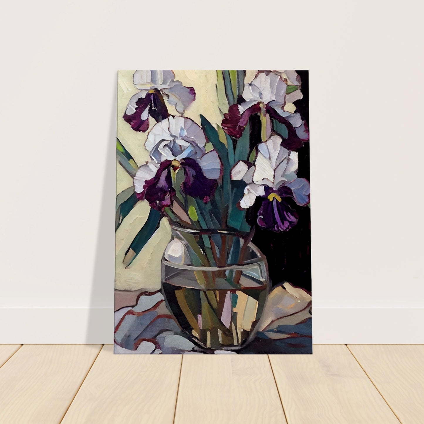 Impasto Irises I - Canvas