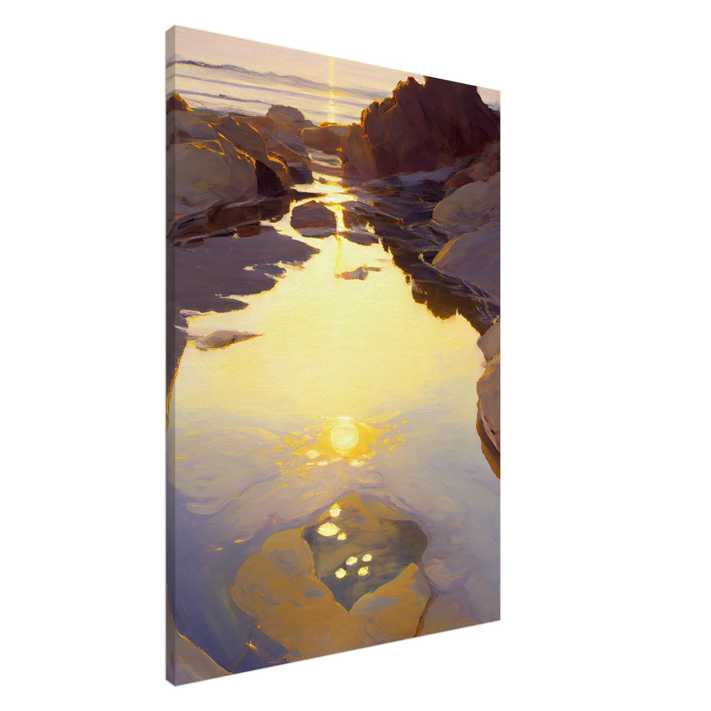 Shimmering Rockpool III - Canvas