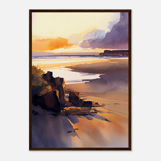 Traigh Mhor Sunset I - Wooden Framed Print