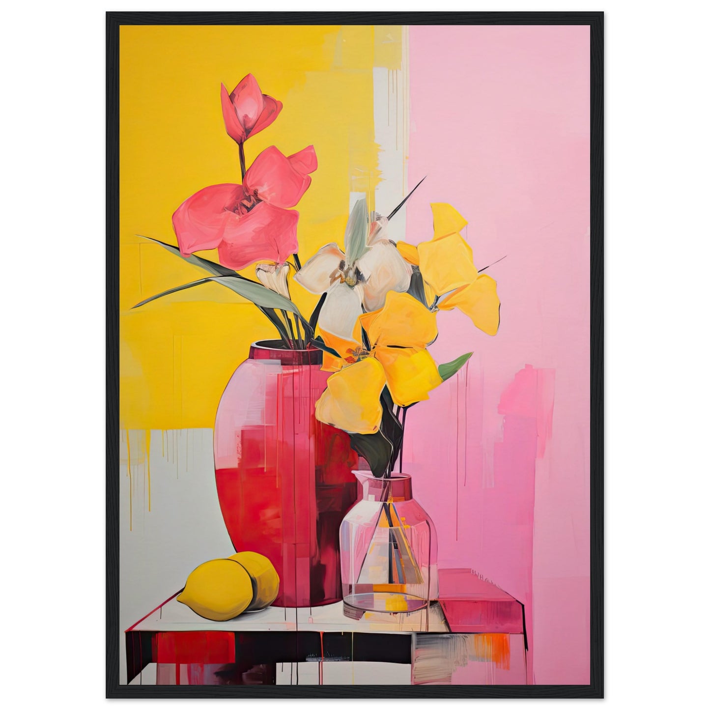 Radiant Blooms I - Wooden Framed Print