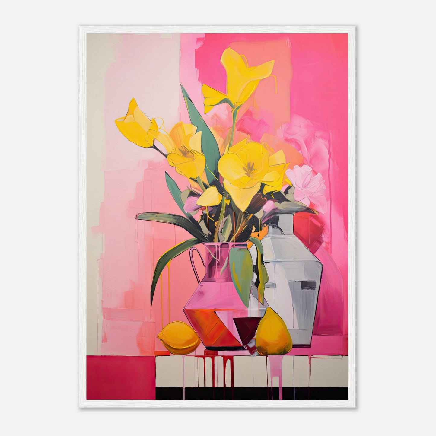 Radiant Blooms II - Wooden Framed Print