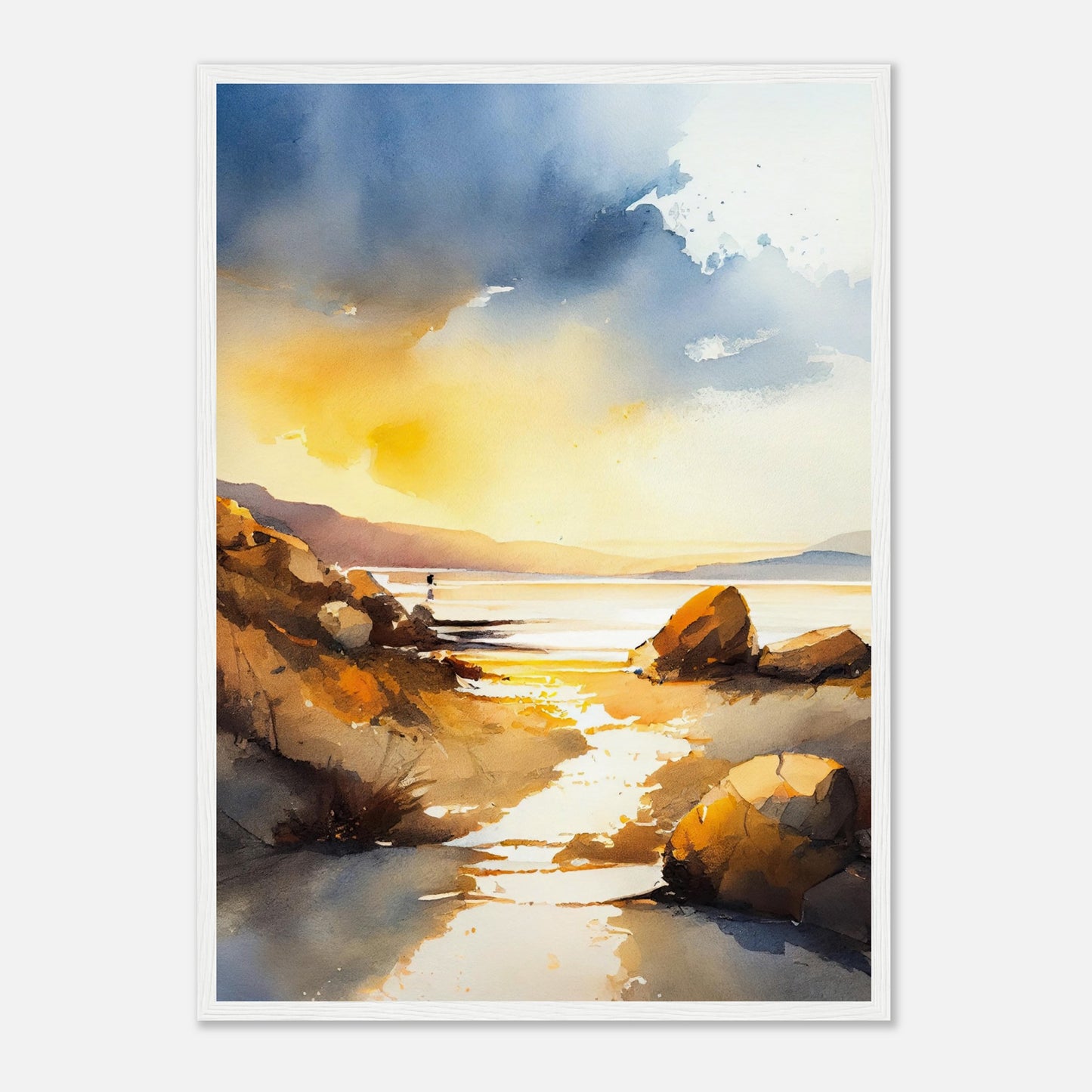Traigh Mhor Sunset II - Wooden Framed Print