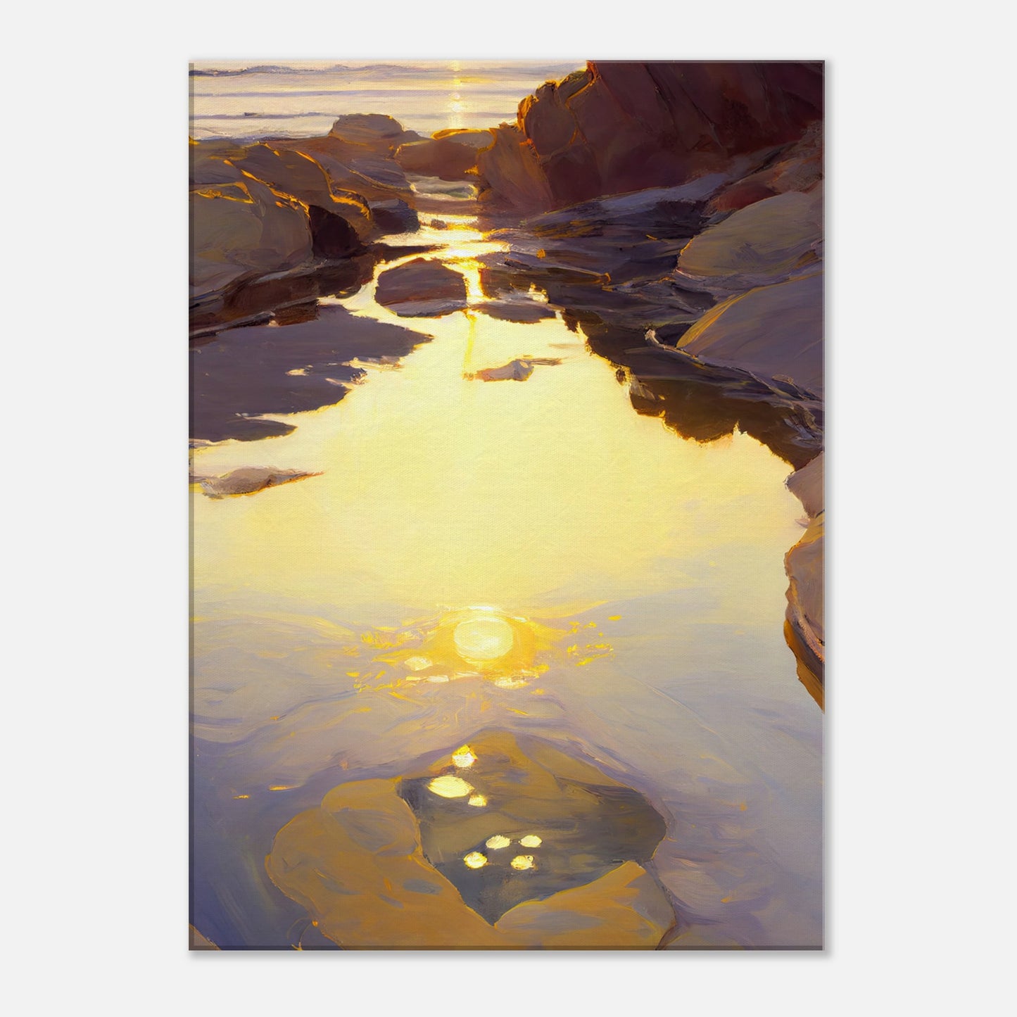 Shimmering Rockpool III - Canvas