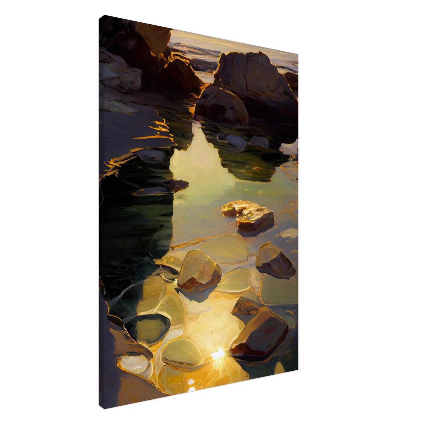 Shimmering Rockpool II - Canvas