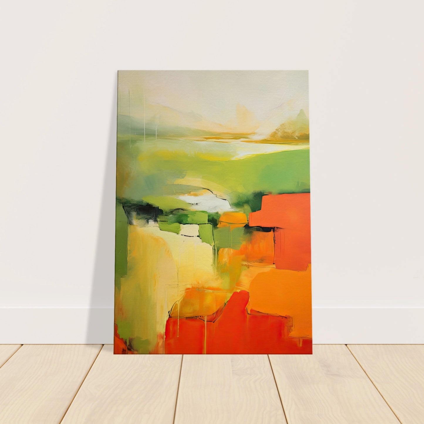 Red Earth, Emerald Dawn III - Canvas