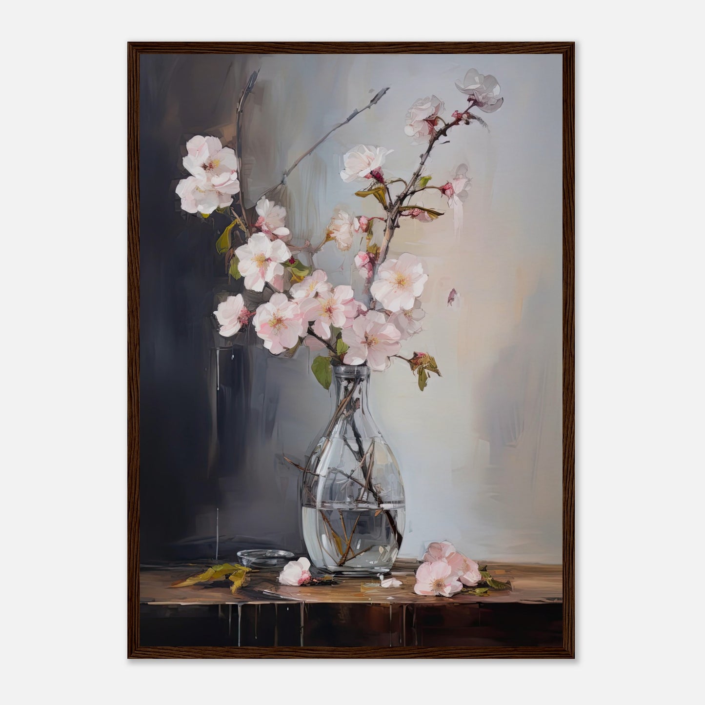 Blossom Elegance I - Wooden Framed Print