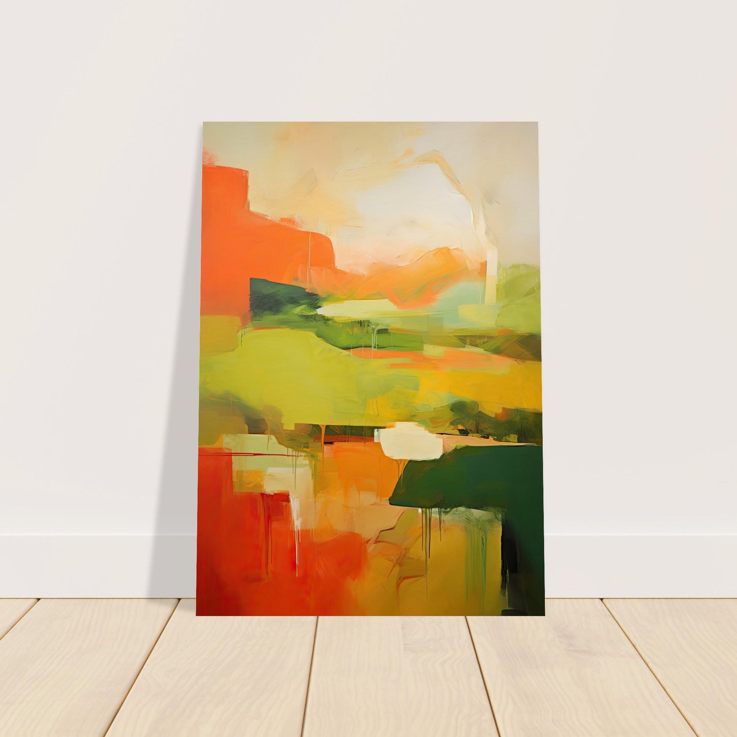Red Earth, Emerald Dawn I - Unframed Print