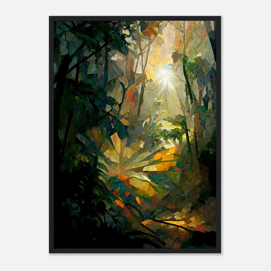 Rainforest Colour III - Wooden Framed Print